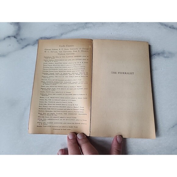 Selections From The Federalist Edited By Henry S. Commager Paperback - Picture 2 of 10